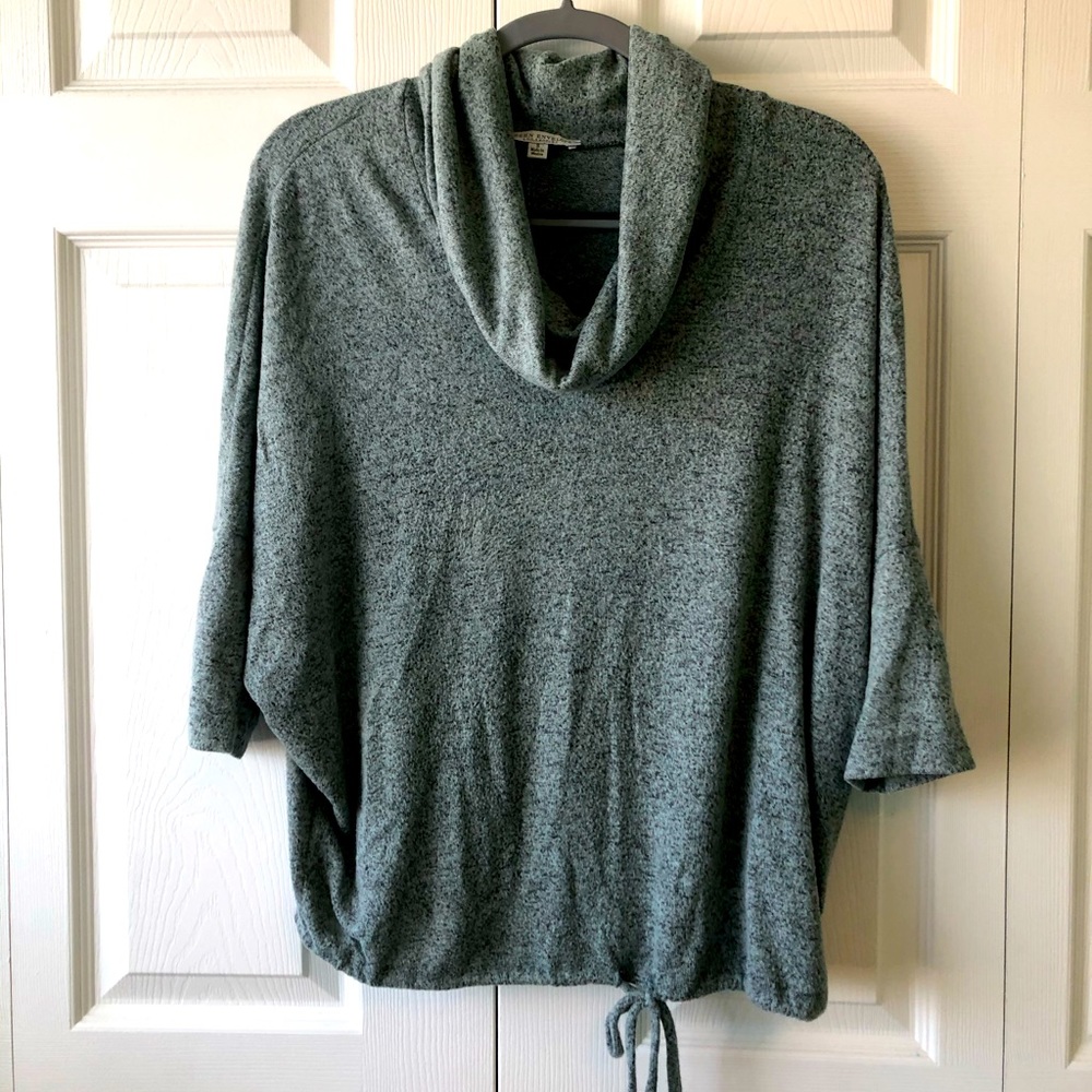 Green Envelope LA 3/4 sleeve cowl neck